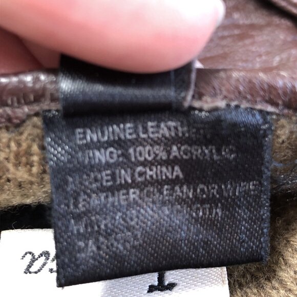 Size XL Jessica Women’s Leather Gloves Brown Acrylic Lining READ BELOW CN - Picture 6 of 12